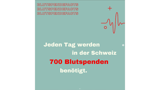 Jeden Tag werden in der Schweiz 700 Blutspenden benötigt.