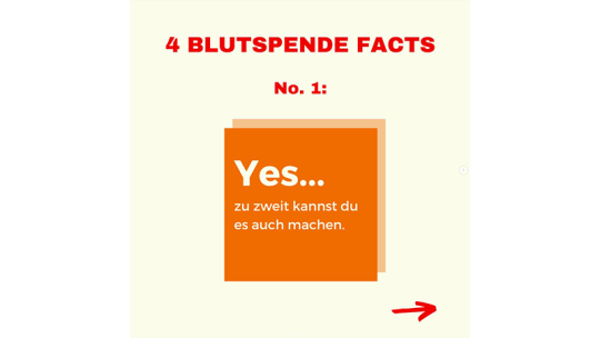 Blutspende Fact: Yes, zu zweit kannst du es auch machen