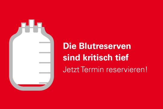 Die Blutreserven sind kritisch tief